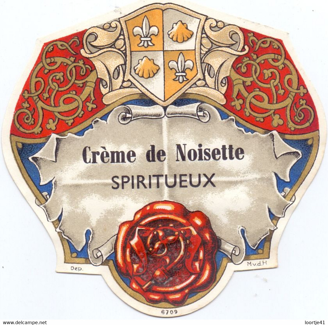 Etiket Etiquette -  Crème De Noisette Spiritueux - Alcoholen & Sterke Drank