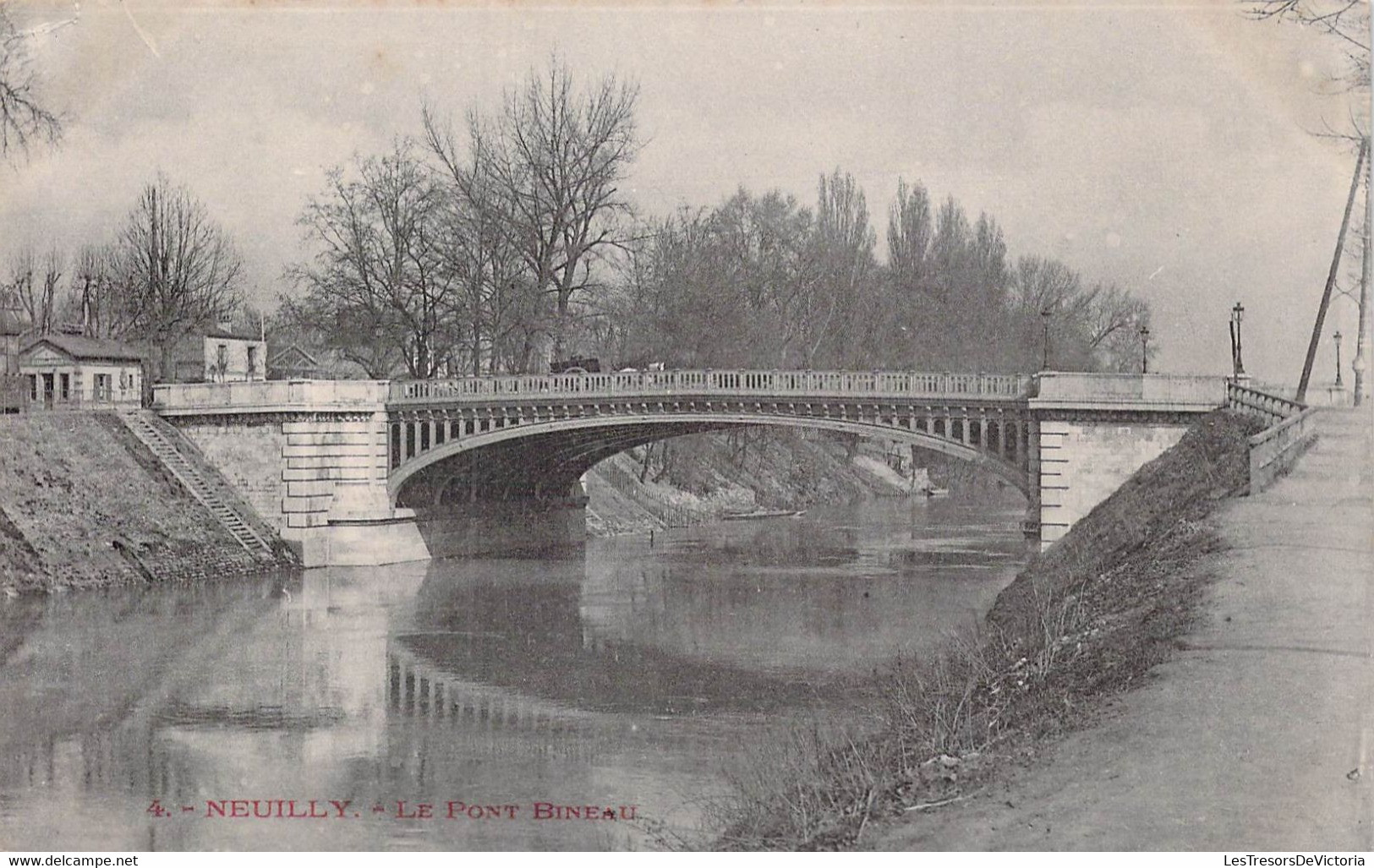 CPA - 92 - NEUILLY - Le Pont Bineau - Berges - Dos Non Divisé - Neuilly Sur Seine