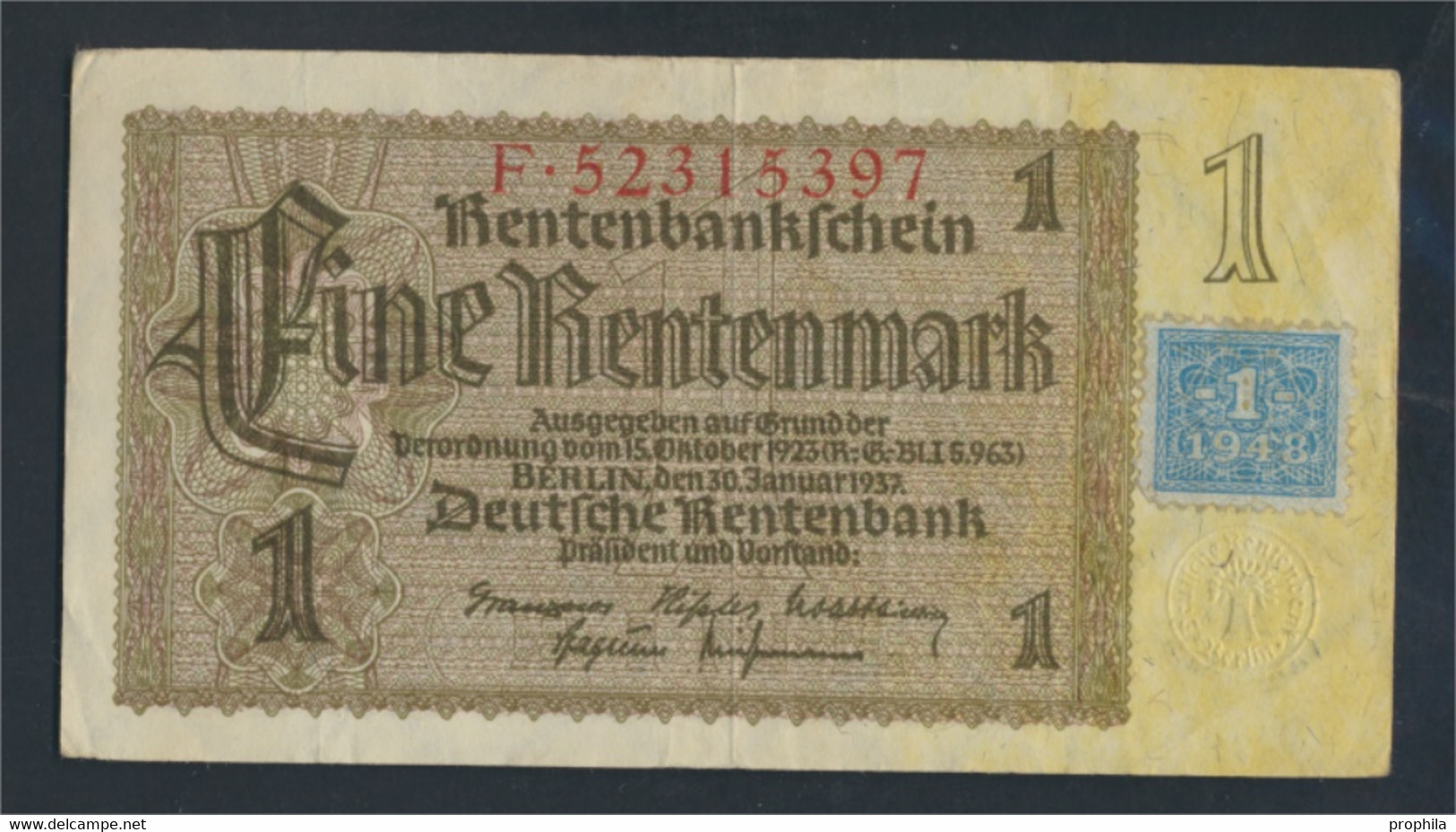 DDR Rosenbg: 330b, Kupon Auf Nr. 166b Gebraucht (III) 1948 1 DM Auf 1 RM (9810775 - 1 Deutsche Mark