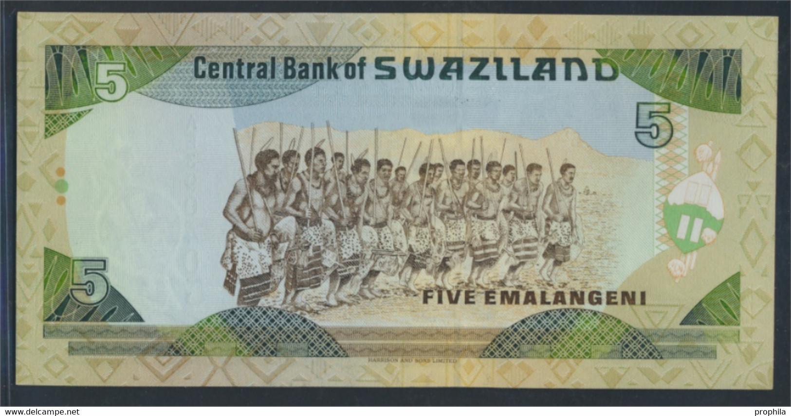 Swasiland Pick-Nr: 23a Bankfrisch 1995 5 Emalangeni (9810659 - Swasiland