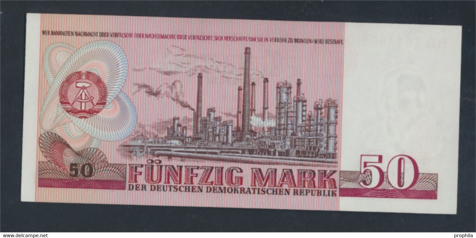 DDR Rosenbg: 360a, Kontrollnummer 7-stellig, Typensatz Ab 1973 In Umlauf Bankfrisch 1971 50 Mark (9810848 - 50 Mark