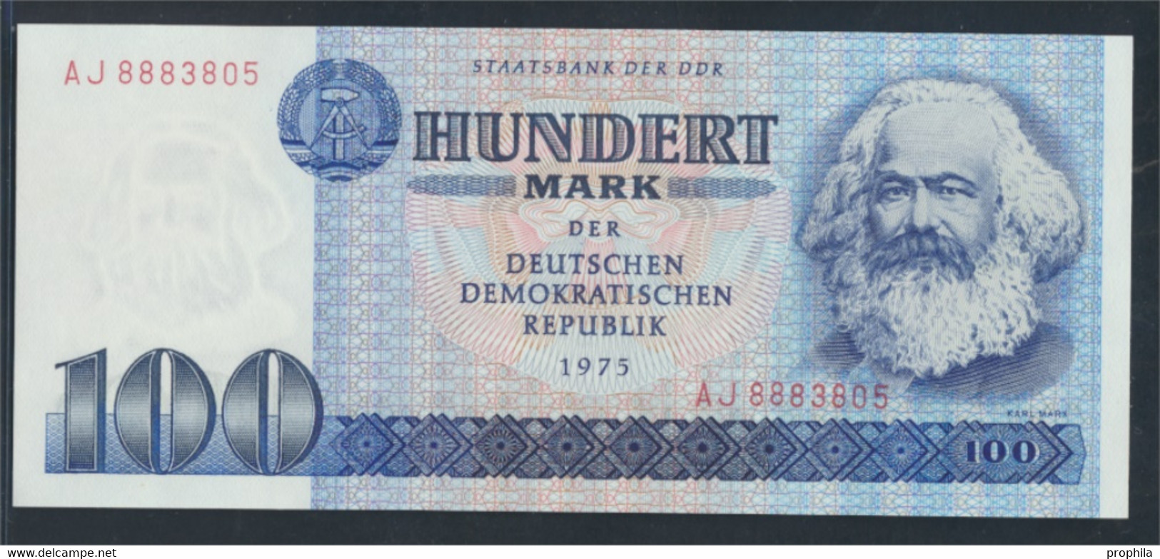 DDR Rosenbg: 363a, Kontrollnummer 7-stellig, Typensatz Ab 1978 In Umlauf Bankfrisch 1975 100 Mark (9810704 - 100 Mark