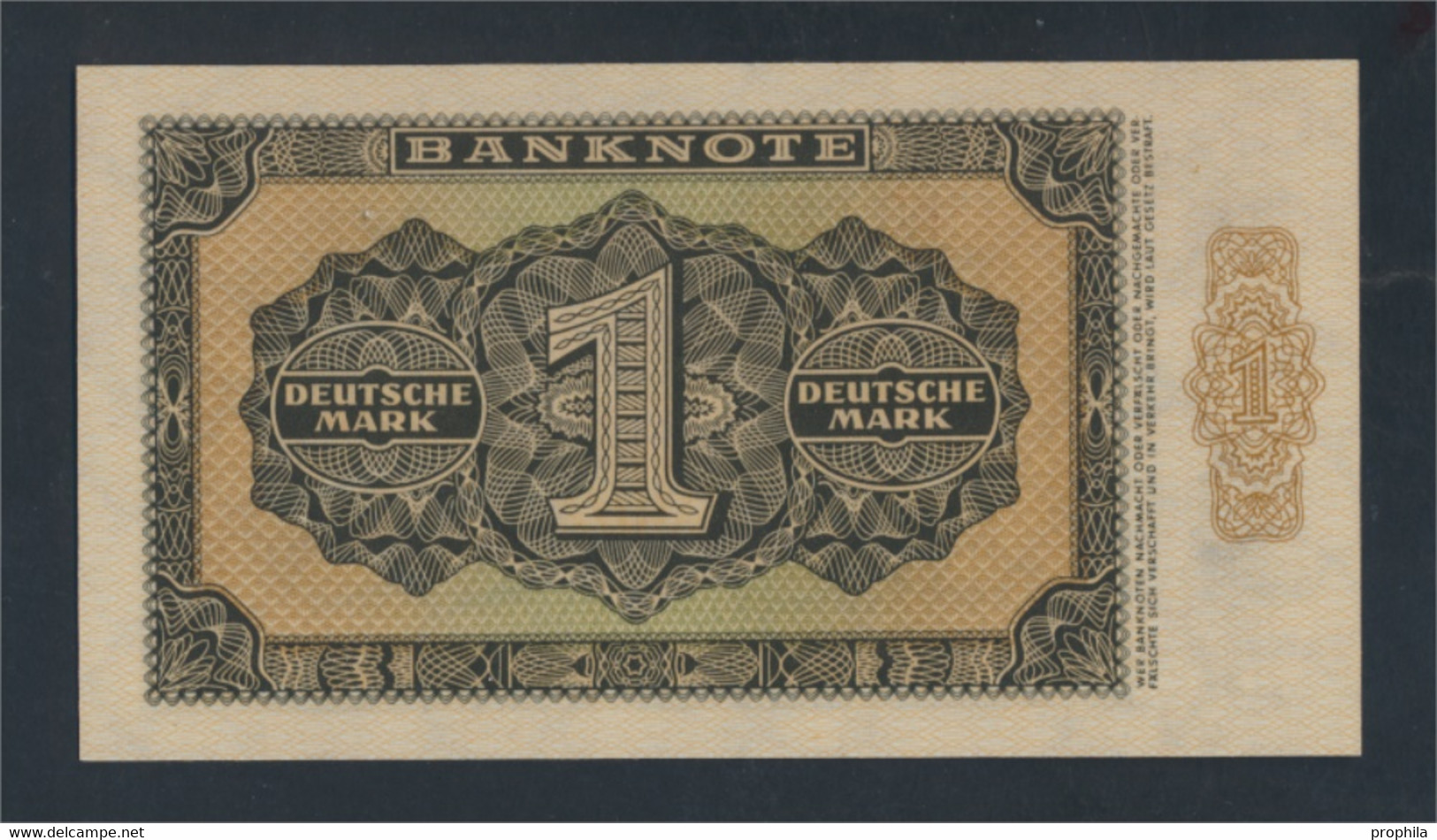 DDR Rosenbg: 340e, KN 7stellig, Davor Zwei Buchstaben Bankfrisch 1948 1 Deutsche Mark (9810835 - 1 Deutsche Mark