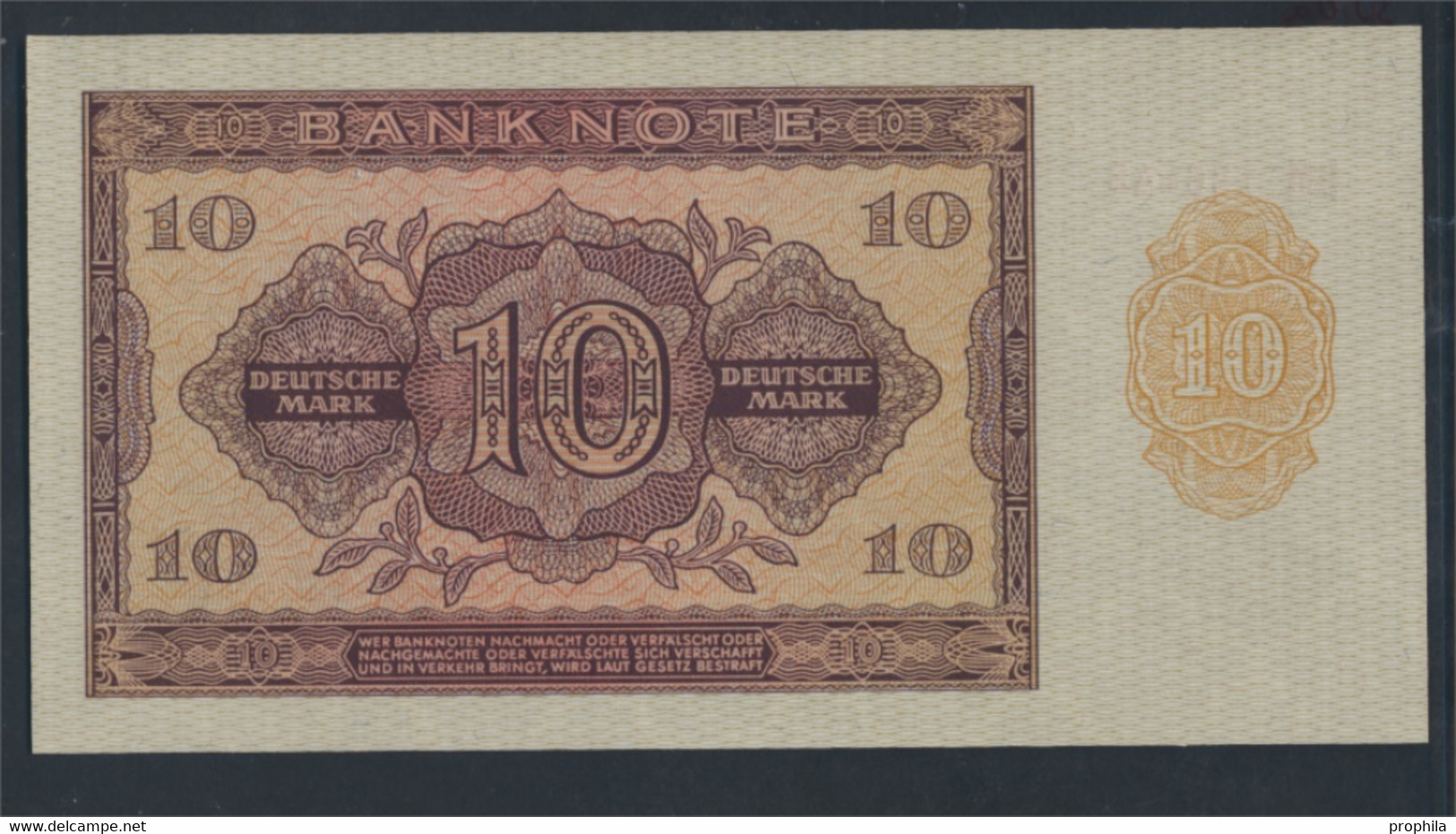 DDR Rosenbg: 350a, KN 6stellig, Davor Zwei Buchstaben Bankfrisch 1955 10 Deutsche Mark (9810837 - 10 Deutsche Mark