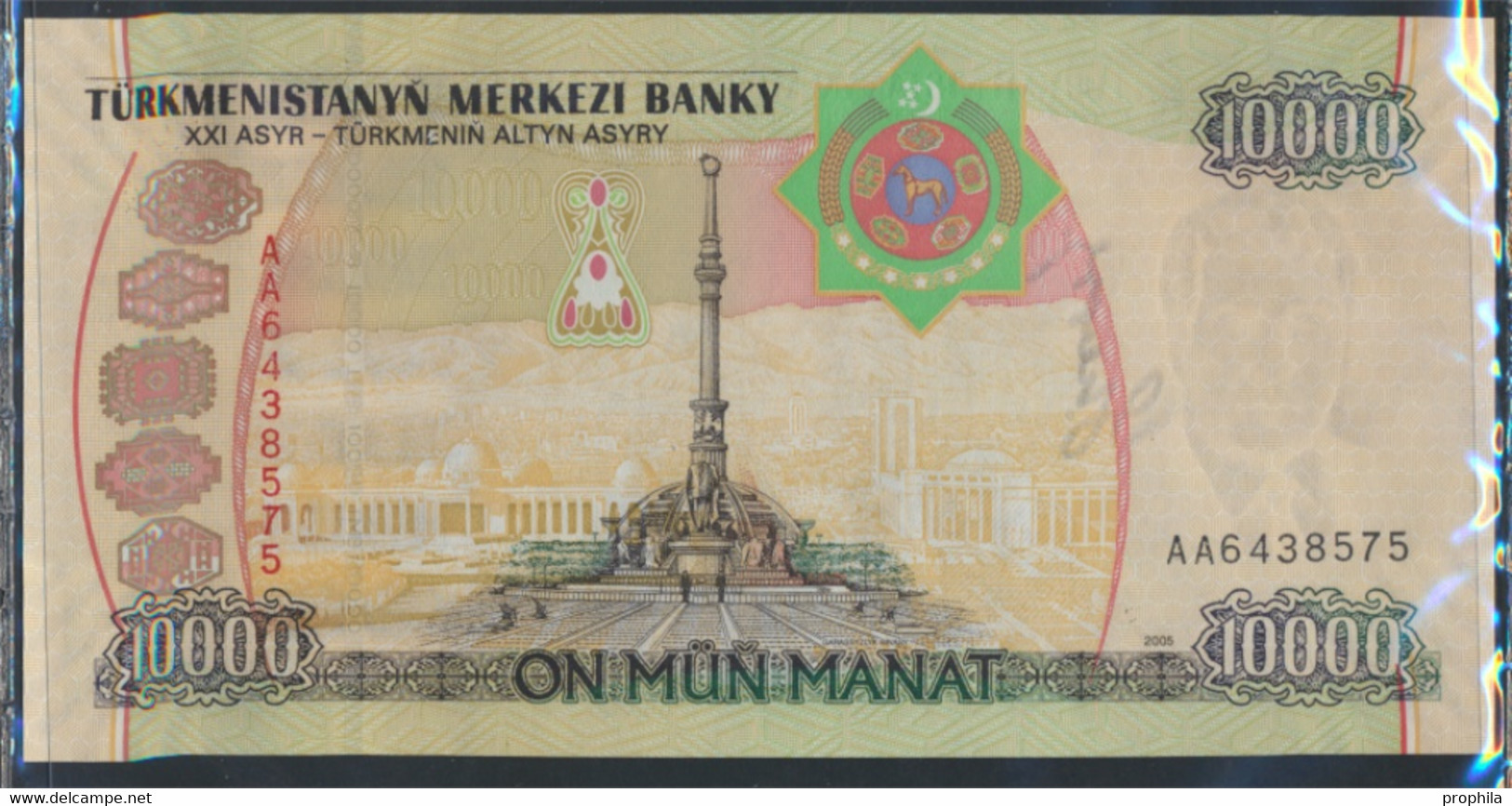 Turkmenistan Pick-Nr: 16 Bankfrisch 2005 10.000 Manat (9810643 - Turkmenistan