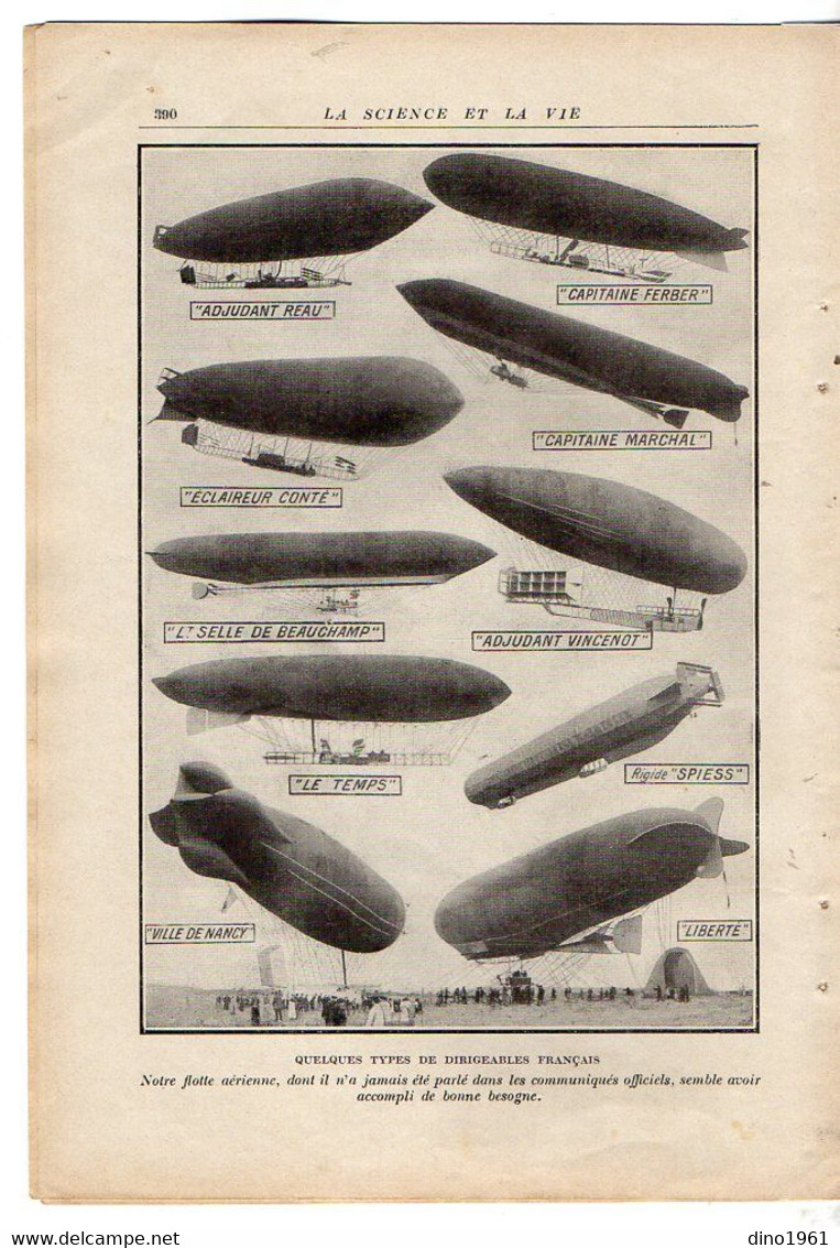 VP20.107 - Guerre 14 / 18 - Extrait De La Revue ¨ La Science Et La Vie ¨ La Guerre Dans Les Airs ¨ L'Aéronautique ¨ - Documents