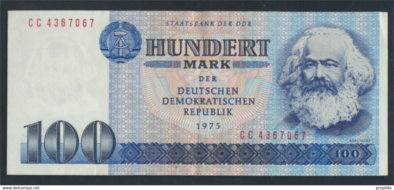 DDR Rosenbg: 363c, Kontrollnummer 7stellig, Computersatz Ab 1986 In Umlauf Gebraucht (III) 1975 100 Mark (9810711 - 100 Mark