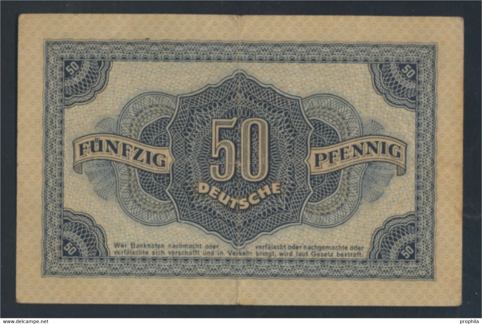 DDR Rosenbg: 339d KN 7stellig, Davor Ein Buchstabe Gebraucht (III) 1948 50 Deutsche Pfennig (9810769 - 50 Deutsche Pfennig