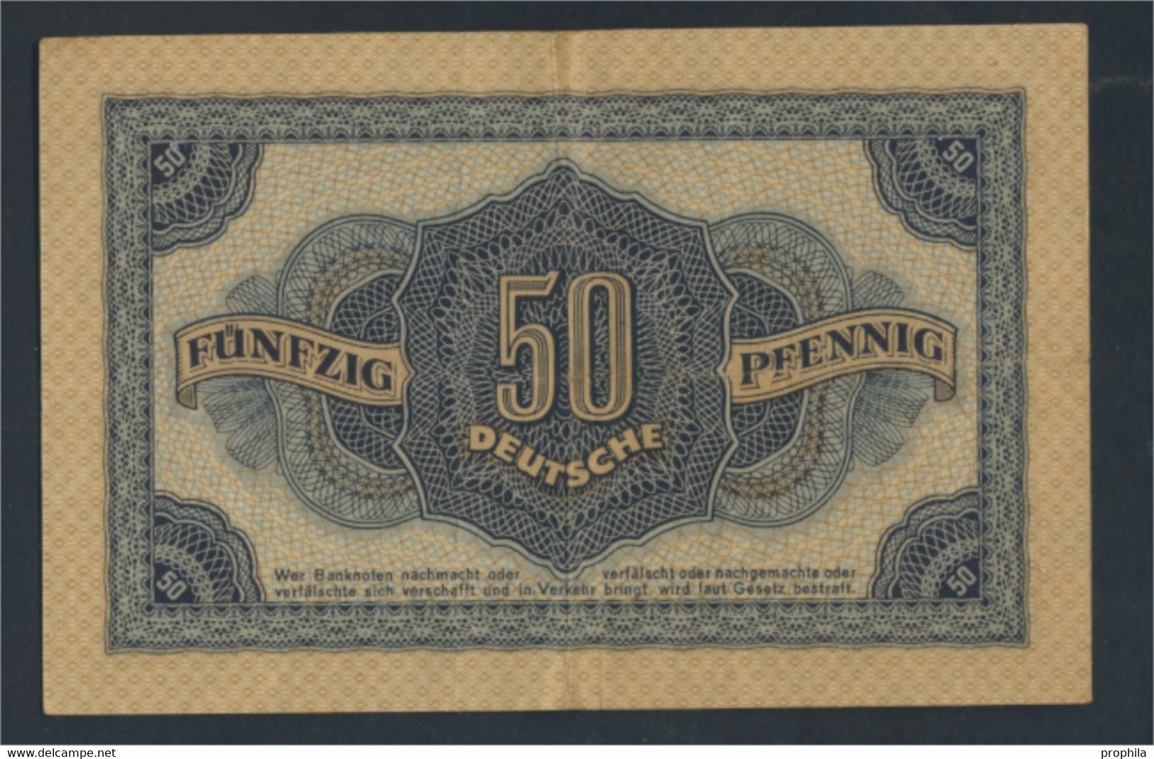 DDR Rosenbg: 339d KN 7stellig, Davor Ein Buchstabe Gebraucht (III) 1948 50 Deutsche Pfennig (9810770 - 50 Deutsche Pfennig