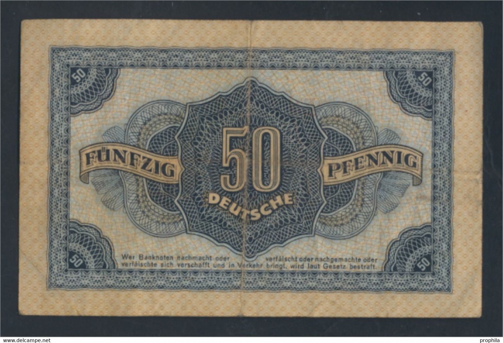 DDR Rosenbg: 339e KN 7stellig, Davor Zwei Buchstaben Gebraucht (III) 1948 50 Deutsche Pfennig (9810764 - 50 Deutsche Pfennig