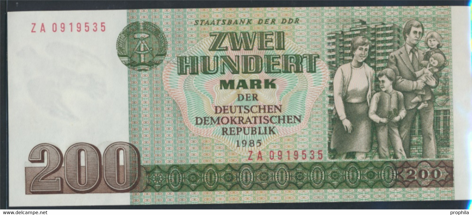 DDR Rosenbg: 364b, Computersatz, Austauschnote, Nicht Ausgegeben Bankfrisch 1985 200 Mark (9810858 - 200 Mark