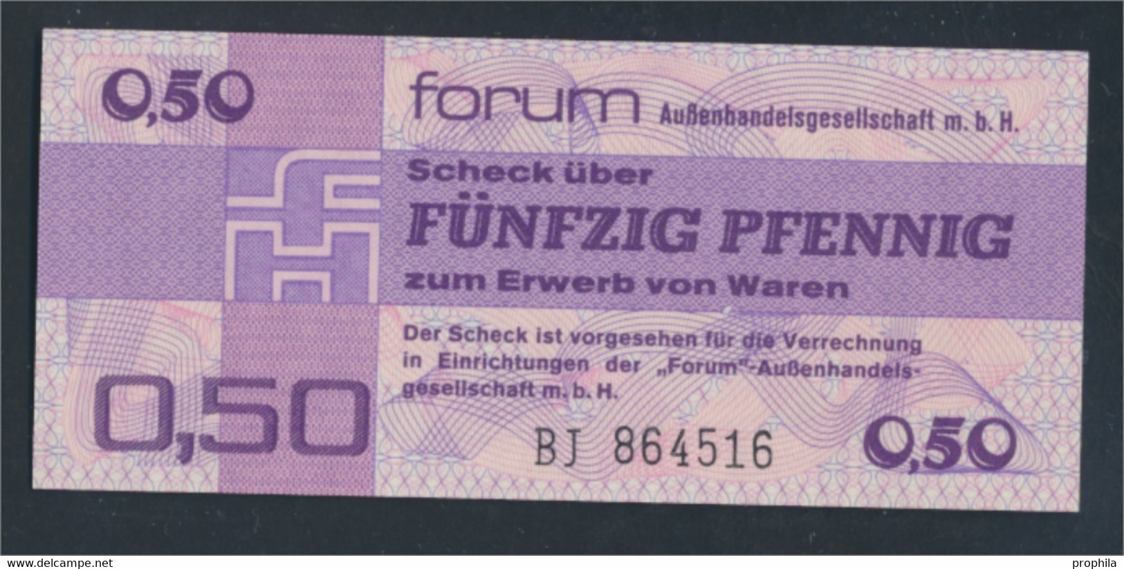 DDR Rosenbg: 367a, Forumscheck Zum Erwerb Von Ausländischen Waren Bankfrisch 1979 50 Pfennig (9810895 - 50 Deutsche Pfennig