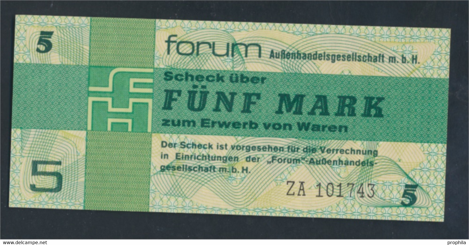 DDR Rosenbg: 369b, Forumscheck Zum Erwerb Von Ausländischen Waren Bankfrisch 1979 5 Mark (9810890 - 5 Mark