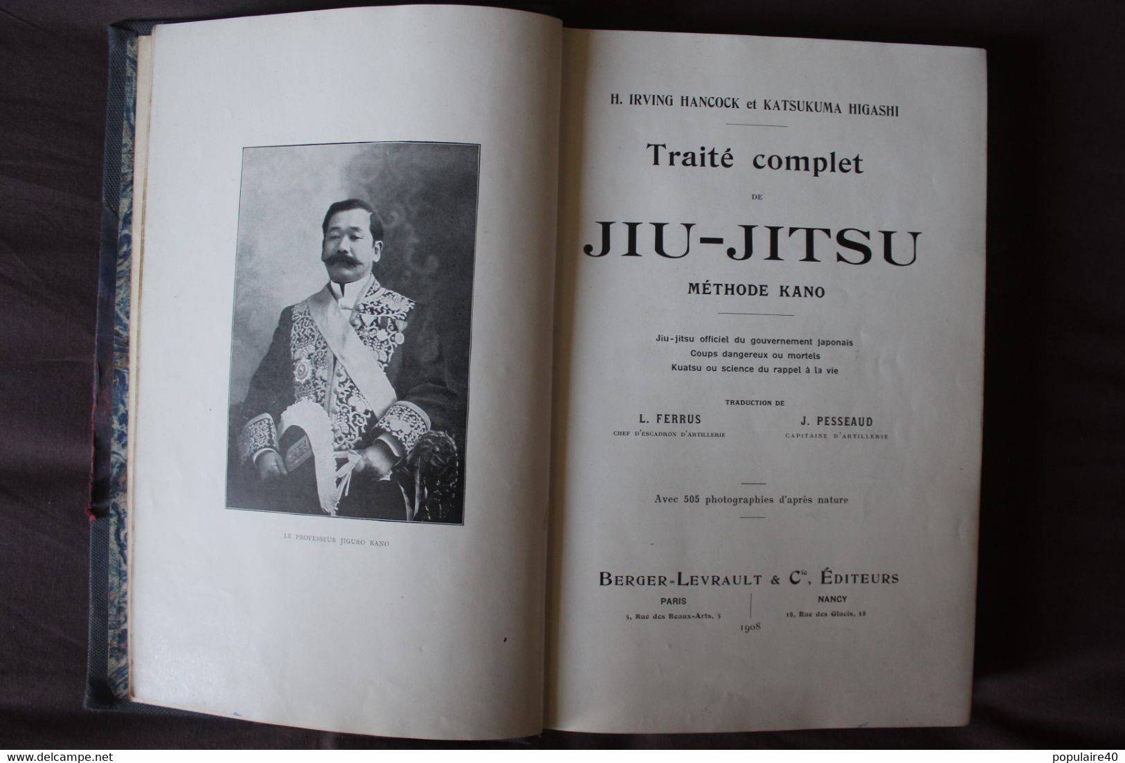 Traité Complet De Jiu Jitsu Méthode Kano Irving Hancock Katsukuma Higashi 1908 EO Japon Japonais Livre Relié Ju Jitsu - 1900-1949