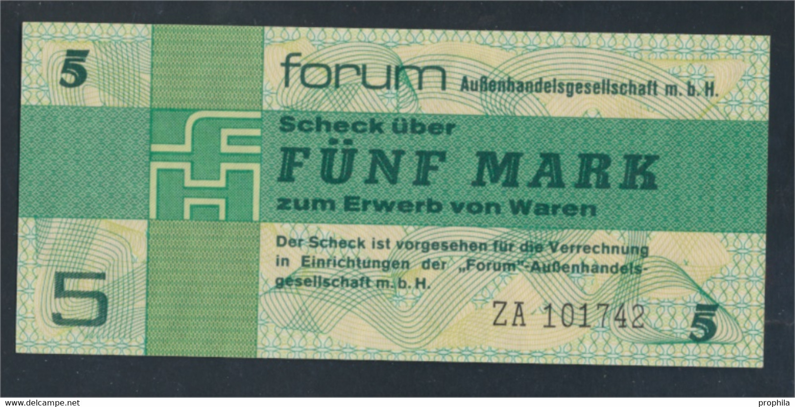 DDR Rosenbg: 369b, Forumscheck Zum Erwerb Von Ausländischen Waren Bankfrisch 1979 5 Mark (9810892 - 5 Mark