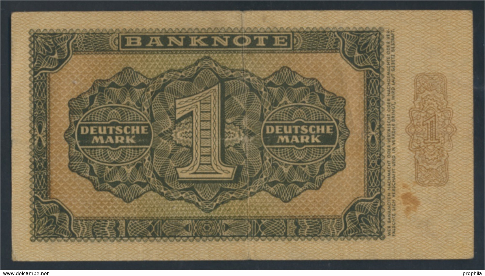 DDR Rosenbg: 340d KN 7stellig, Davor Ein Buchstabe Gebraucht (III) 1948 1 Deutsche Mark (9810759 - 1 Deutsche Mark