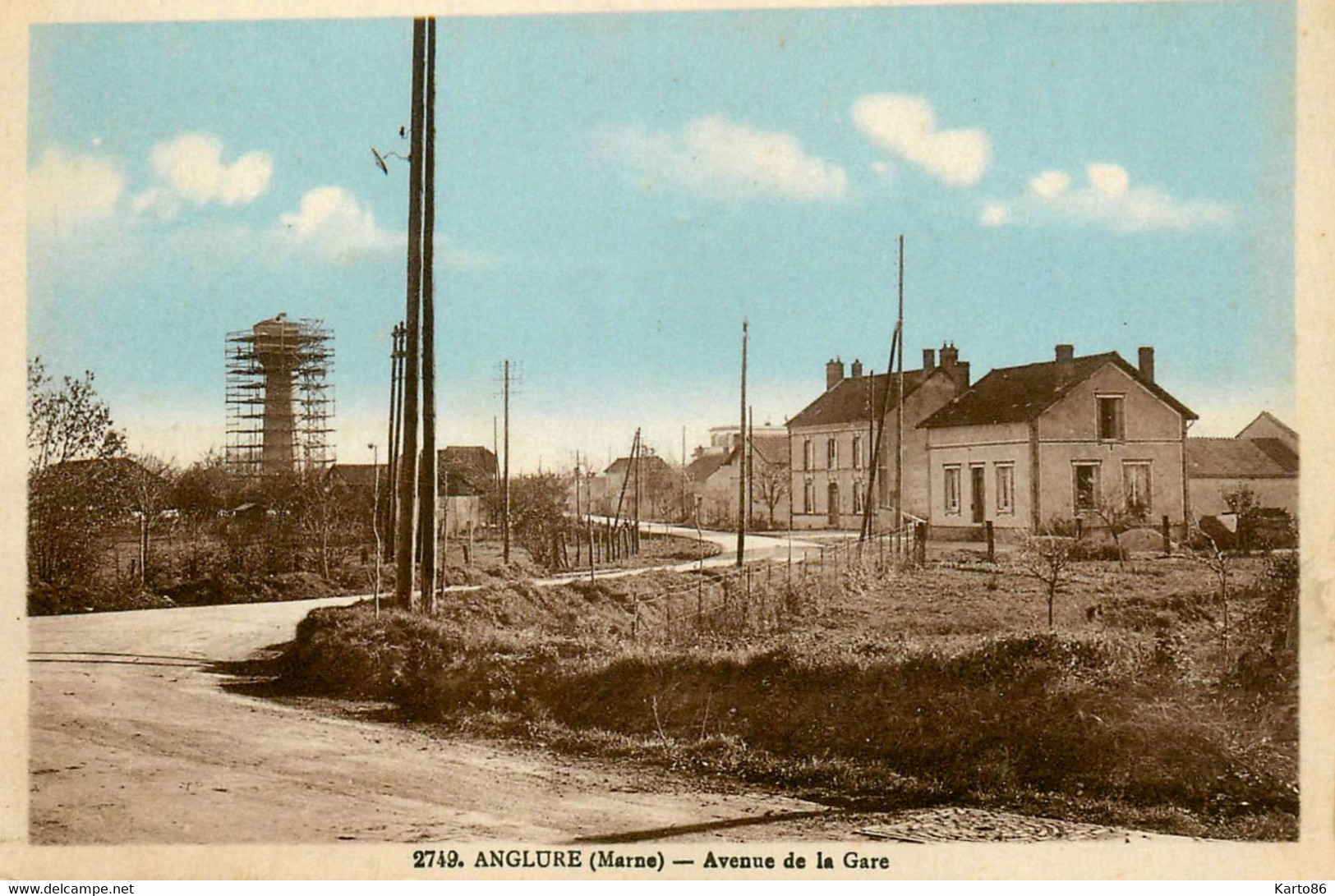 Anglure * Avenue De La Gare * Construction Du Château D'eau - Anglure