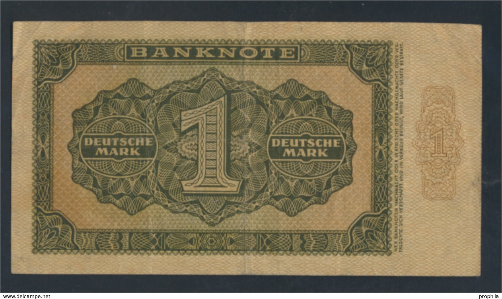 DDR Rosenbg: 340d KN 7stellig, Davor Ein Buchstabe Gebraucht (III) 1948 1 Deutsche Mark (9810761 - 1 Deutsche Mark