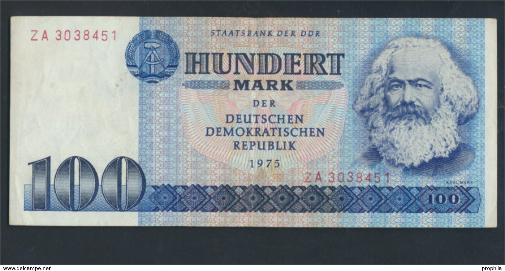 DDR Rosenbg: 363b Typensatz Austauschnote Gebraucht (III) 1975 100 Mark (9810714 - 100 Mark