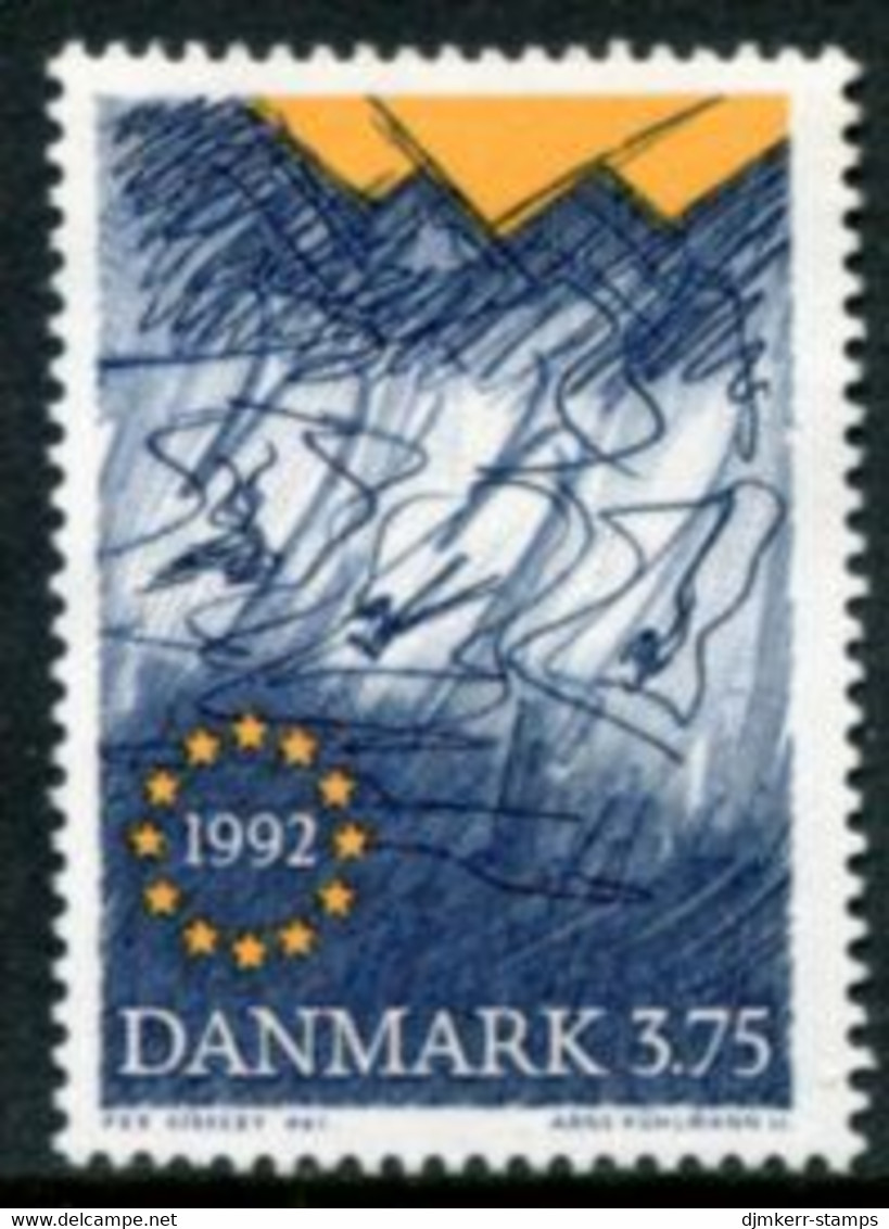 DENMARK 1992 European Internal Market MNH / **   Michel 1038 - Ungebraucht
