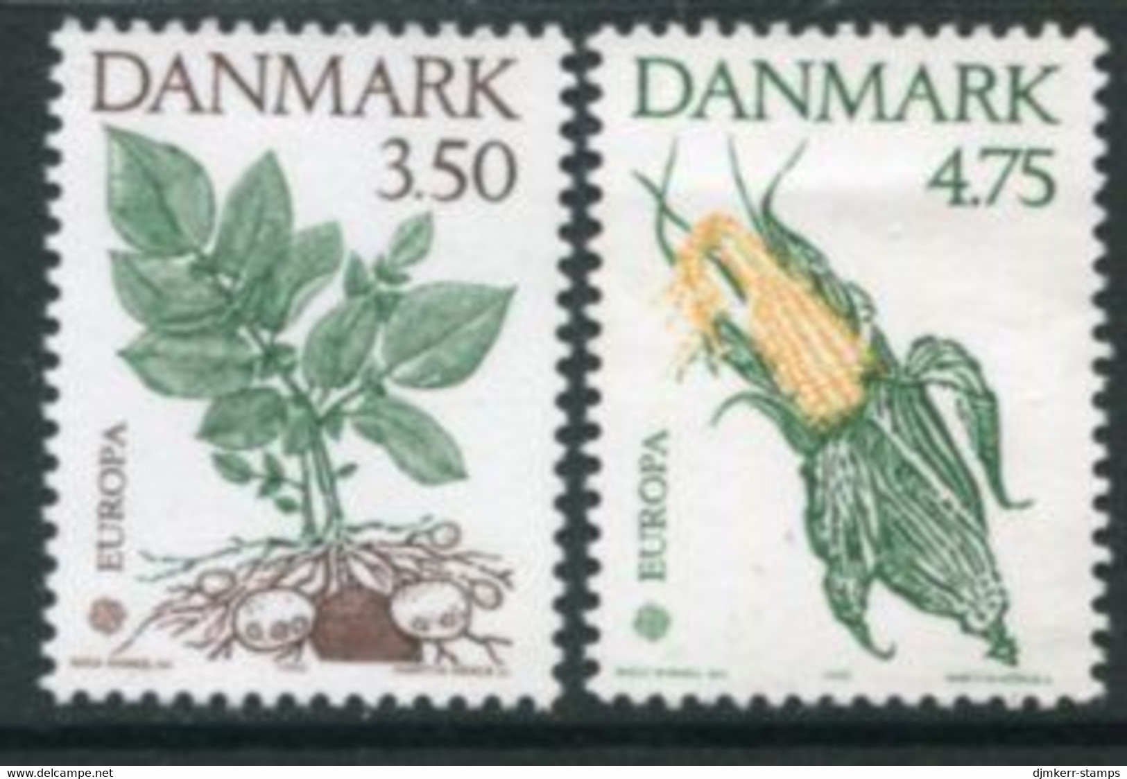 DENMARK 1992 Discovery Of America MNH / **   Michel 1025-26 - Unused Stamps