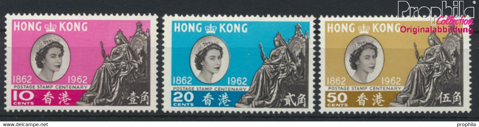 Hongkong 193-195 (kompl.Ausg.) Postfrisch 1962 Philatelie (9788970 - Ongebruikt