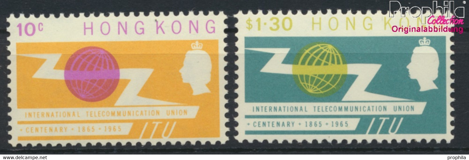 Hongkong 214-215 (kompl.Ausg.) Postfrisch 1965 ITU (9788967 - Unused Stamps