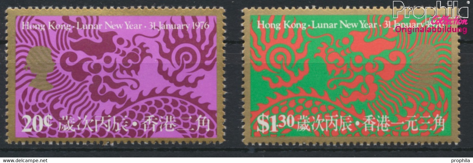 Hongkong 316-317 (kompl.Ausg.) Postfrisch 1976 Chinesisches Neujahr (9788937 - Unused Stamps