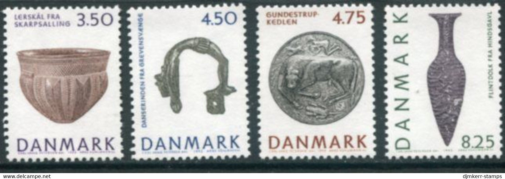 DENMARK 1992 Re-opening Of National Museum MNH / **.   Michel 1018-21 - Neufs