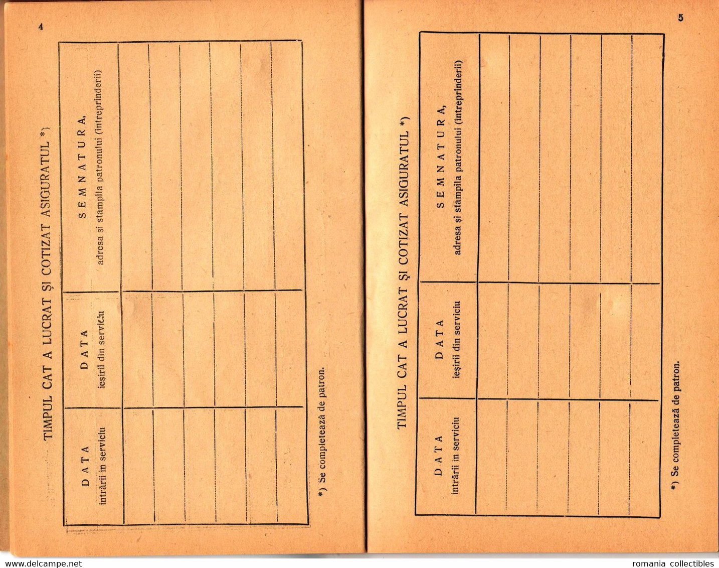 Romania, 1942, Social Insurance Member Card - Revenue Fiscal Stamps / Cinderellas - Fiscale Zegels