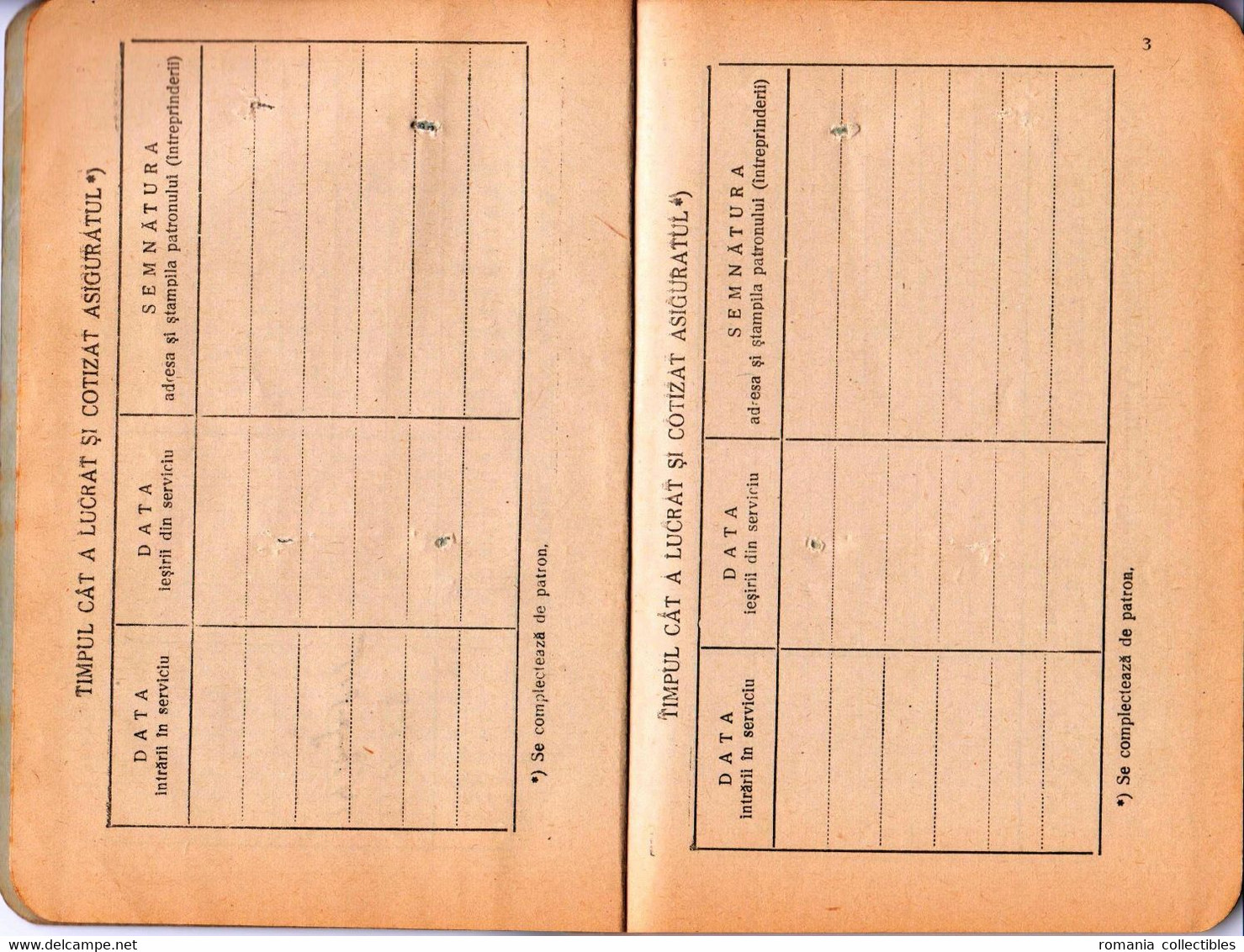Romania, 1945, Social Insurance Member Card - Steuermarken