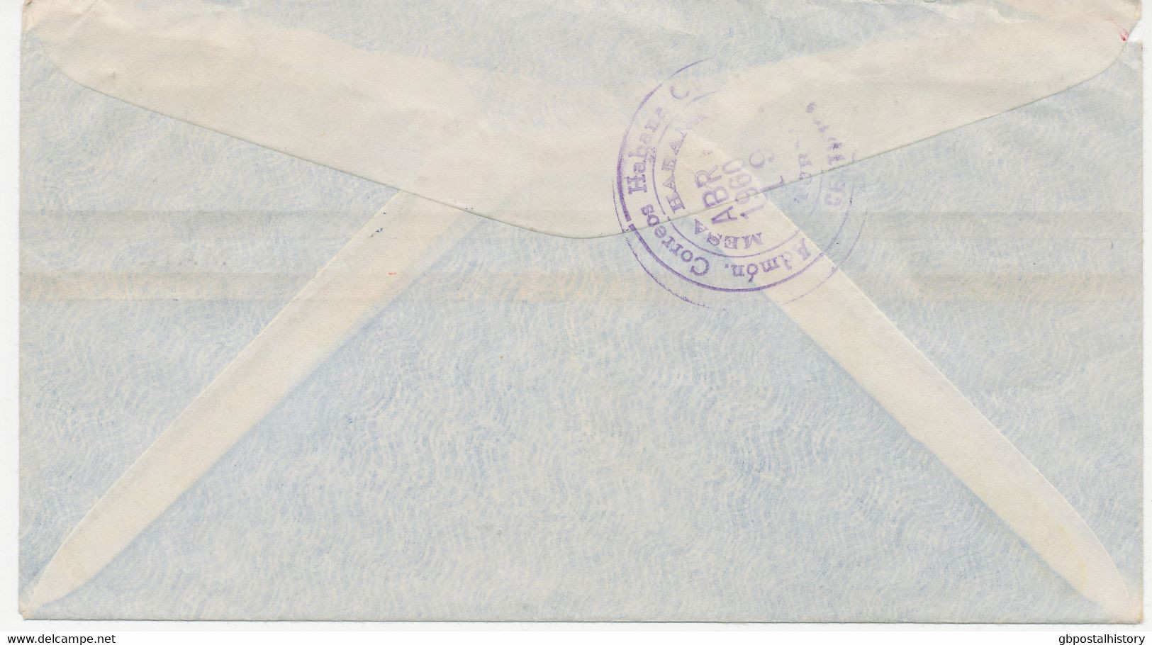KUBA 1960, Zwei Pra.-R-Lupo-Bf M. Int. MiF Beide M. Prov. R-Stempel U. Selt. L1   "Servicio Aéreo Internacional" (in - Airmail