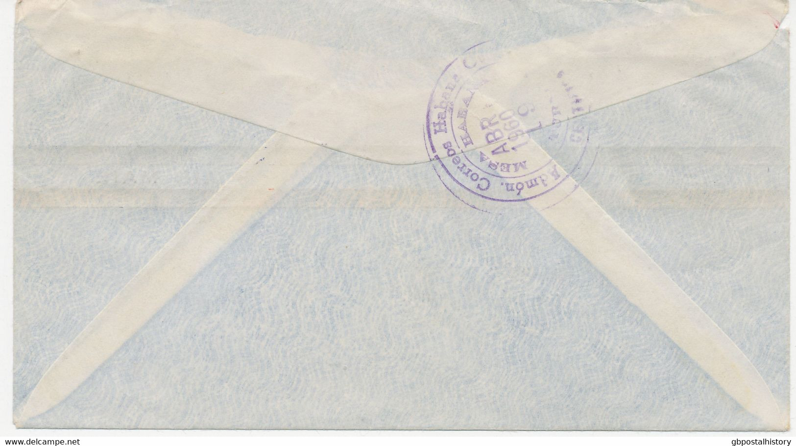 KUBA 1960, Zwei Pra.-R-Lupo-Bf M. Int. MiF Beide M. Prov. R-Stempel U. Selt. L1   "Servicio Aéreo Internacional" (in - Poste Aérienne