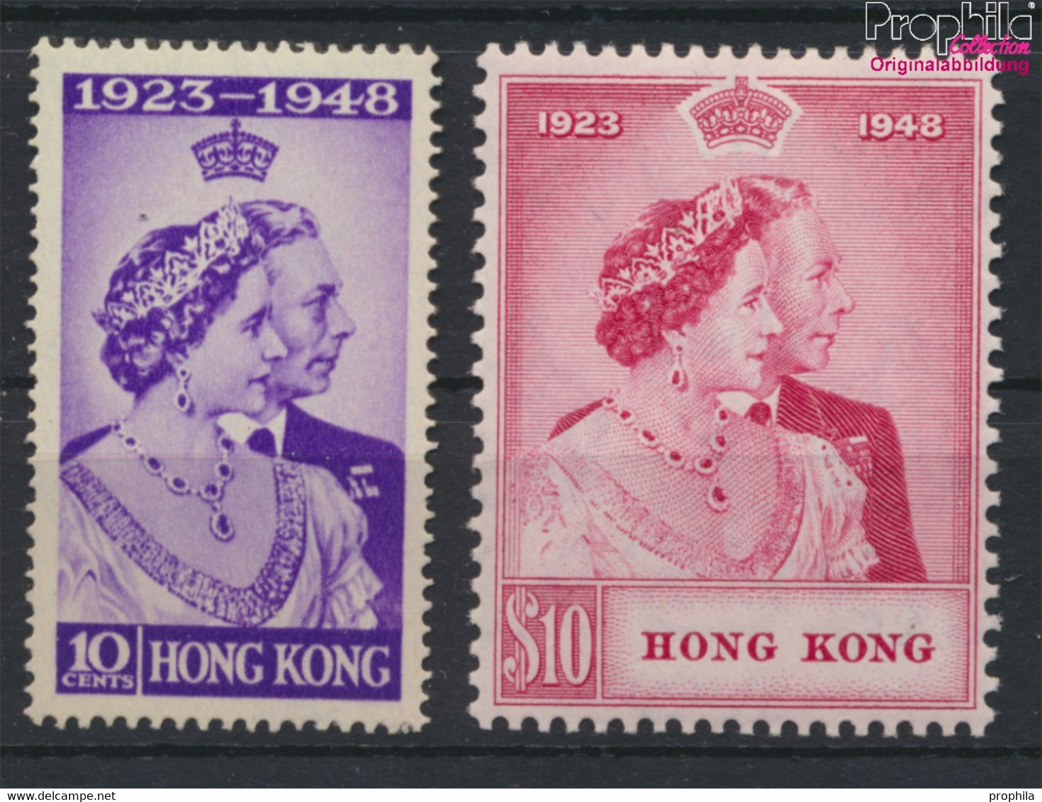 Hongkong 171-172 (kompl.Ausg.) Postfrisch 1948 Silberhochzeit Des Königspaares (9788854 - Unused Stamps