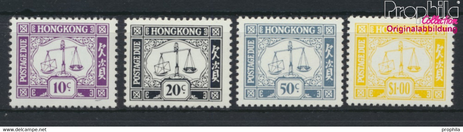 Hongkong P22-P25 (kompl.Ausg.) Postfrisch 1976 Portomarken (9788835 - Unused Stamps