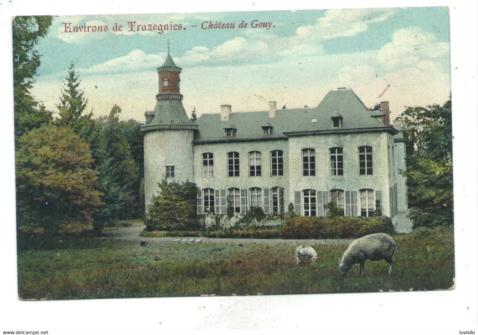 Environs De Trazegnies Château De Gouy Couleur - Courcelles