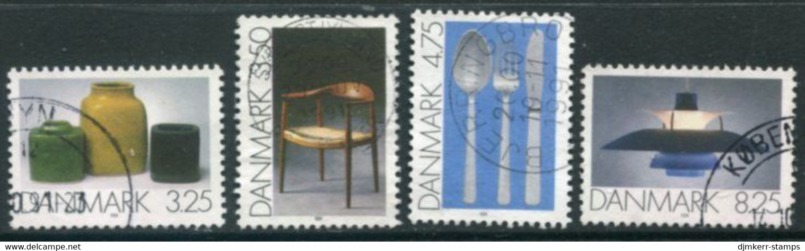 DENMARK 1991 Functional Art Used.   Michel 1006-09 - Gebraucht