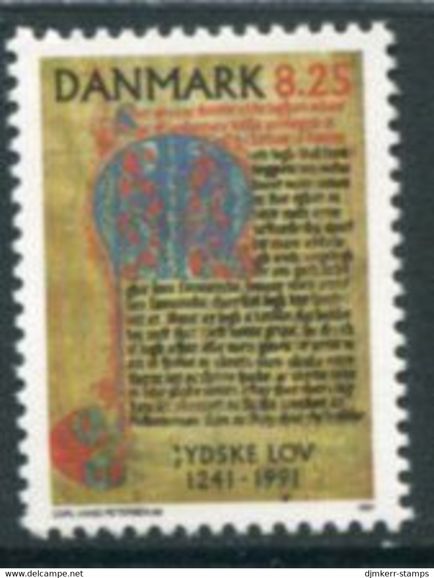 DENMARK 1991 Jutland Law Anniversary MNH / **.   Michel 1002 - Unused Stamps