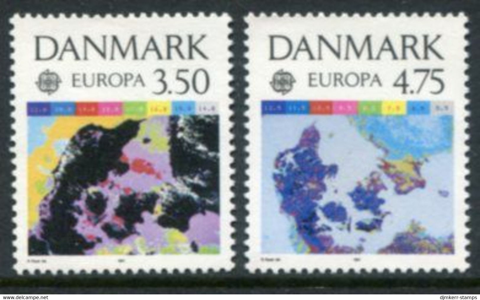 DENMARK 1991 Europa: Space Travel MNH / **.   Michel 1000-01 - Unused Stamps