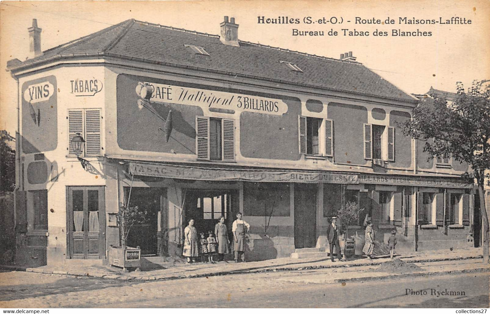 78-HOUILLES- ROUTE DE MAISONS-LAFFITTE- BUREAU DE TABAC DES BLANCHES - Houilles