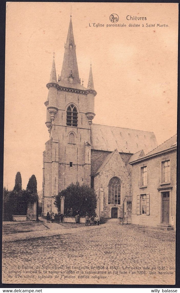 +++ CPA - CHIEVRES - Eglise Paroissiale Dédiée à Saint Martin  // - Chievres