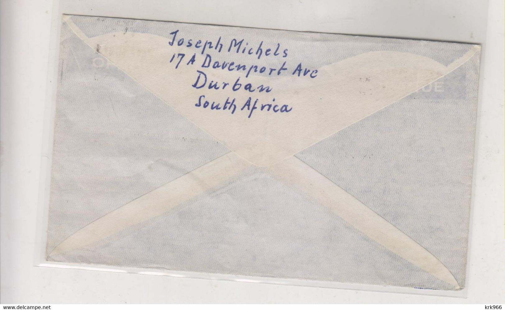 SOUTH AFRICA 1951 DURBAN  Nice Airmail Cover To Germany - Poste Aérienne