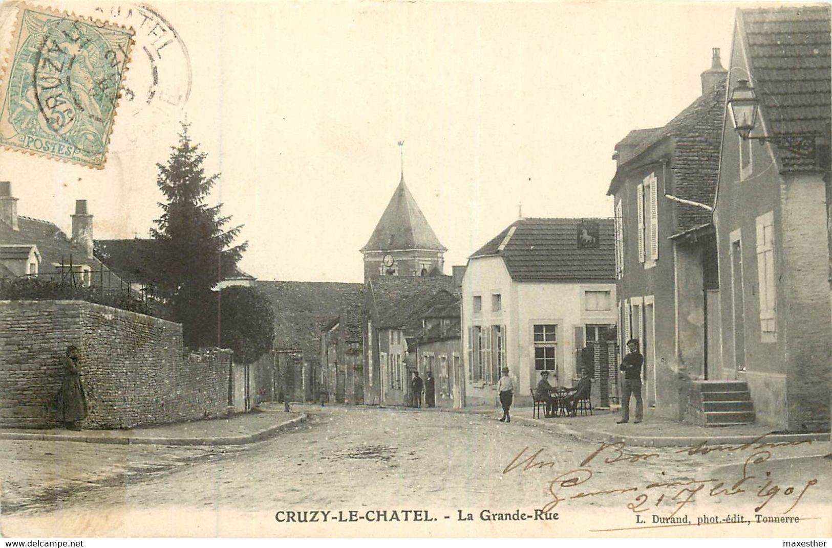 CRUZY LE CHATEL La Rue Grande Rue - Cruzy Le Chatel