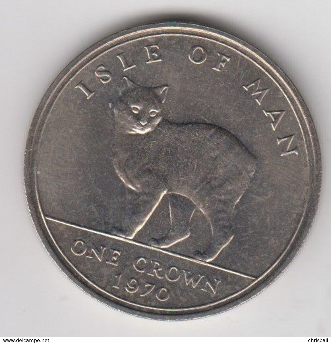 Isle Of Man 1970 Manx Crown Coin  AUNC - Isle Of Man