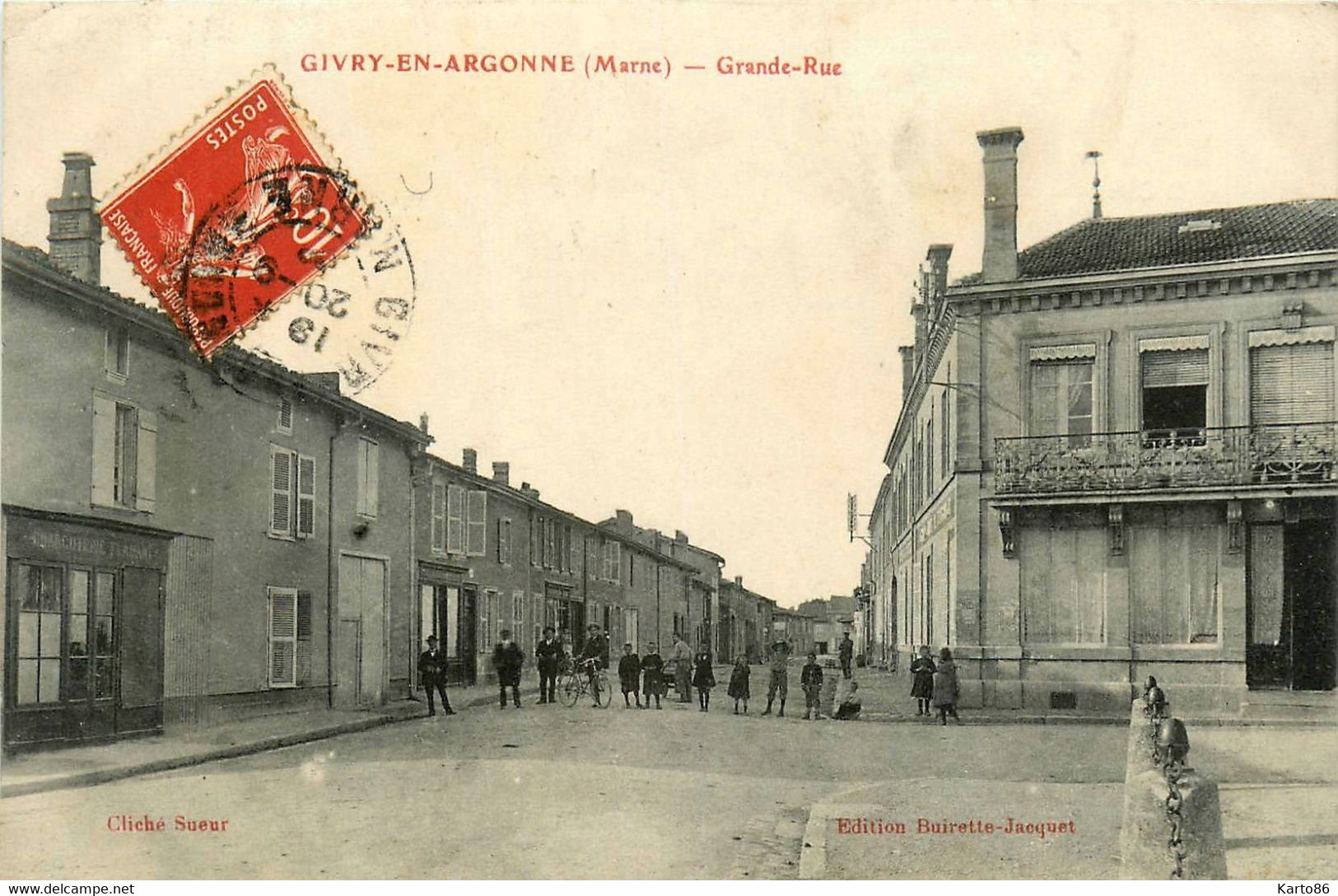 Givry En Argonne * Grande Rue * Charcuterie FLAMANT * Villageois - Givry En Argonne