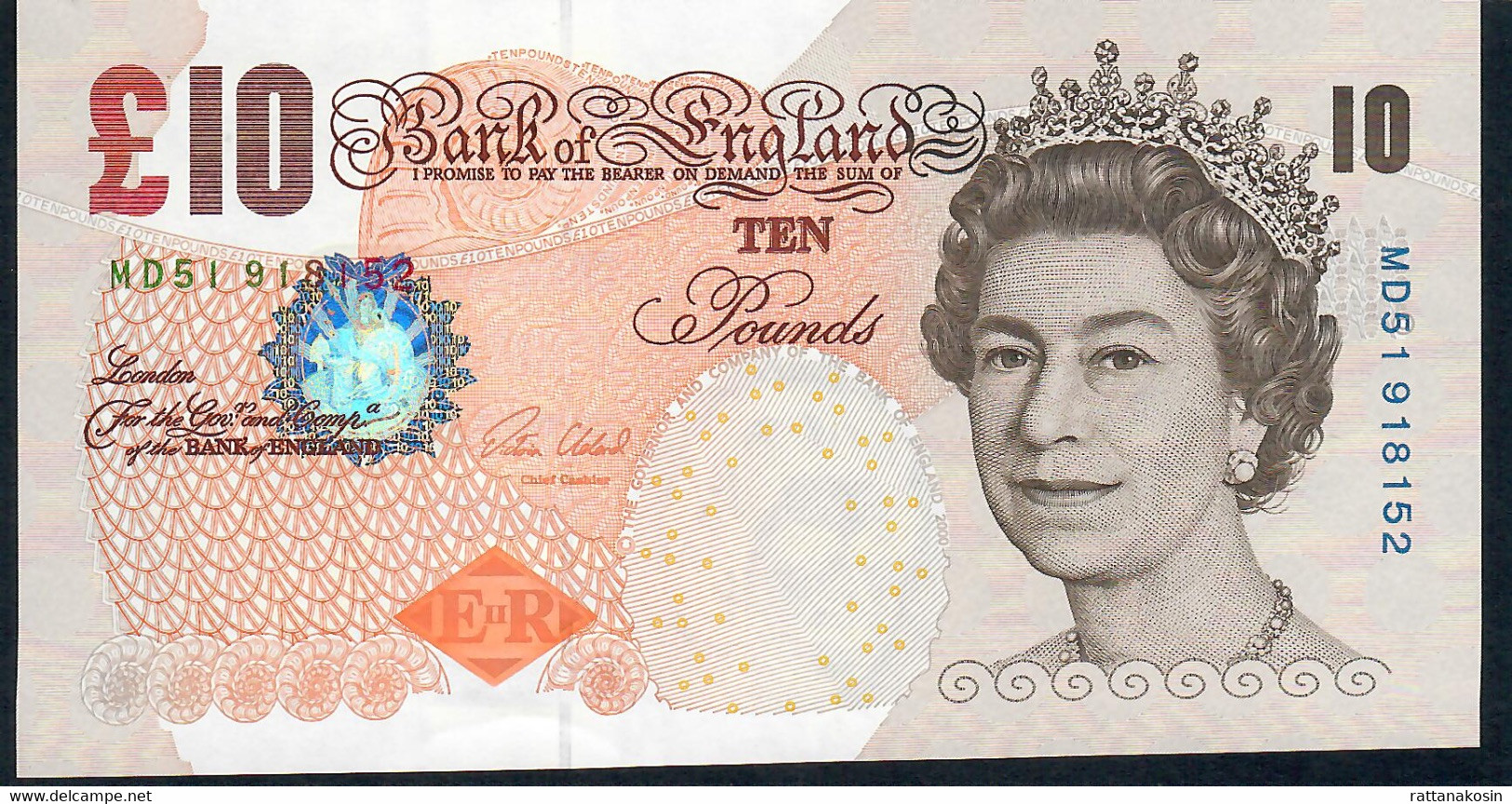 GREAT BRITAIN P389e 10 POUNDS 2014 #MD51 CLELAND  UNC. - 10 Ponden