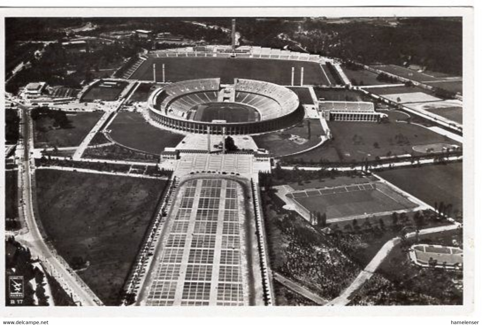 53061 - Deutsches Reich - 1936 - AnsKte "Gesamtansicht Reichssportfeld", Ungebraucht - Jeux Olympiques