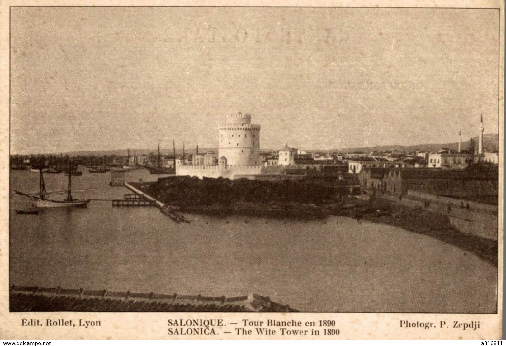 Salonique Tour Blanche En 1890 - Livorno