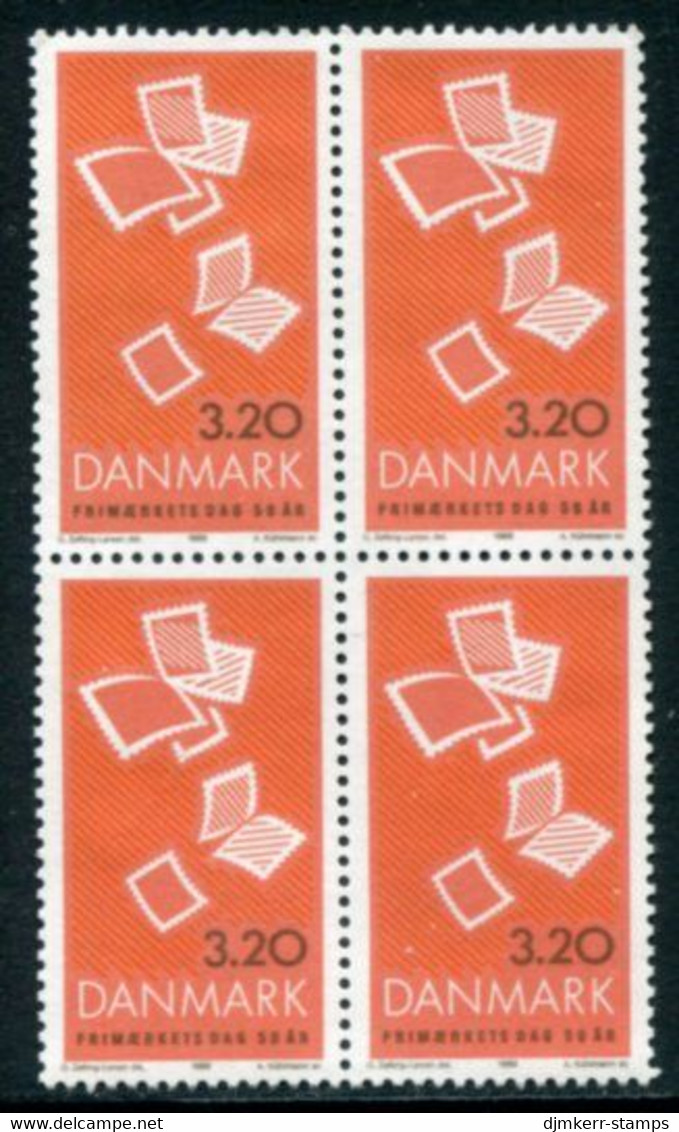 DENMARK 1989 Stamp Day Block Of 4 MNH / **..   Michel 960 - Unused Stamps