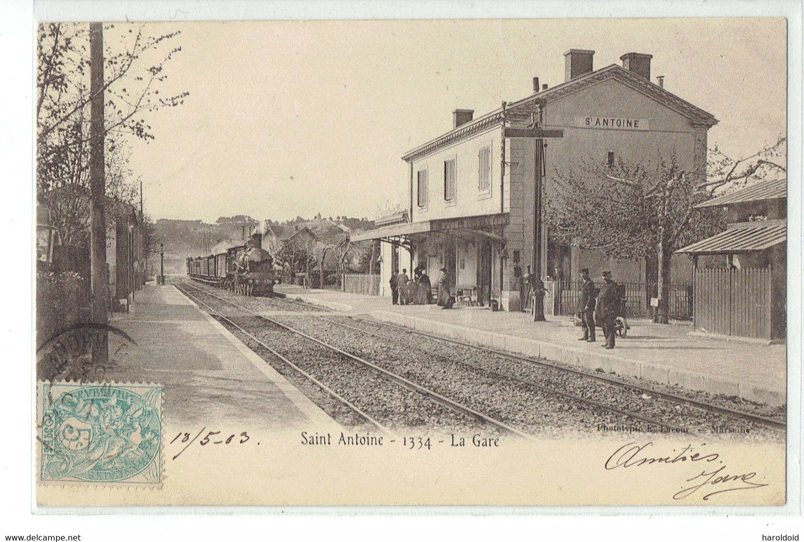 CPA 13 - SAINT ANTOINE - 1334 - LA GARE - Quartiers Nord, Le Merlan, Saint Antoine